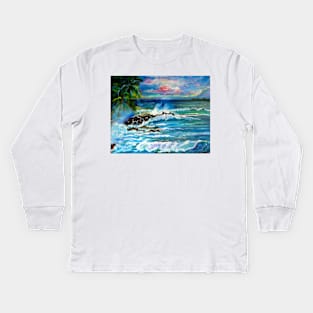 Pink Skies at Turtle Bay Kids Long Sleeve T-Shirt